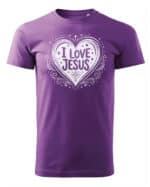 1731 (1) Koszulka Katolicka Kocham Jezusa Serce