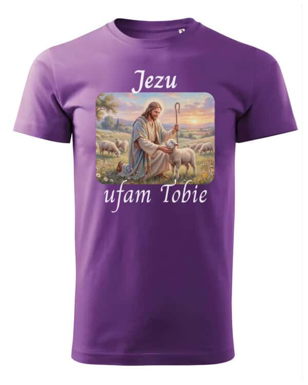 1732 (1) Koszulka Katolicka Jezu Ufam Tobie