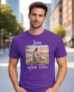 1732 (2) Koszulka Katolicka Jezu Ufam Tobie