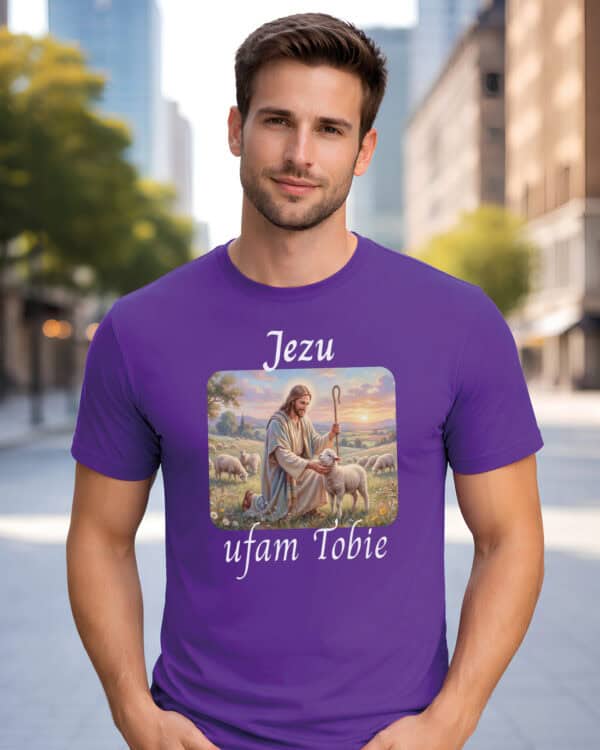 1732 (2) Koszulka Katolicka Jezu Ufam Tobie