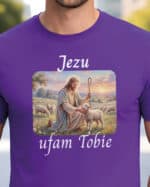 1732 (5) Koszulka Katolicka Jezu Ufam Tobie