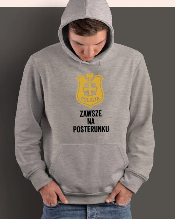1733 (19) Bluza z kapturem dla Policjanta <br>Prezent Zawsze na Posterunku