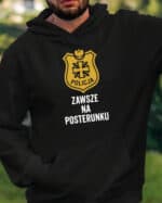 1733 (22) Bluza z kapturem dla Policjanta Prezent Zawsze na Posterunku