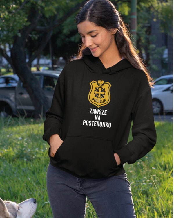 1733 (23) Bluza z kapturem dla Policjanta <br>Prezent Zawsze na Posterunku