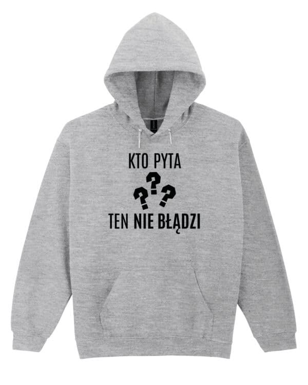 1735 (16) Bluza z kapturem Prezent dla Nauczyciela <br>Śmieszna Pytanie