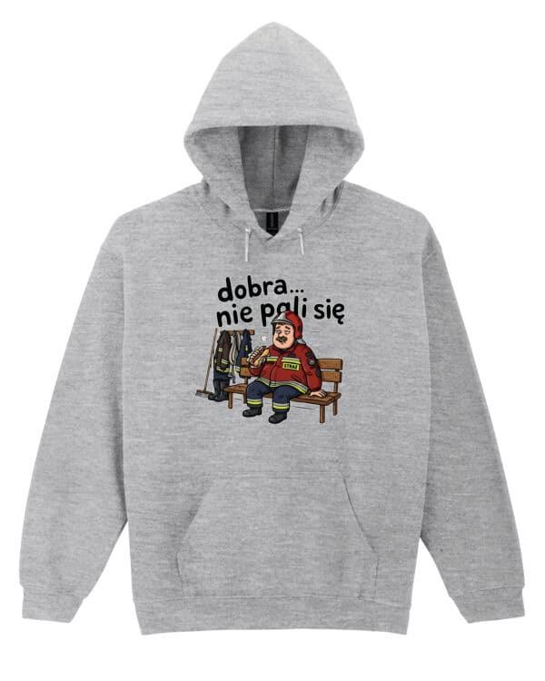 1736 (16) Bluza z kapturem dla Strażaka <br>Śmieszna Super Prezent