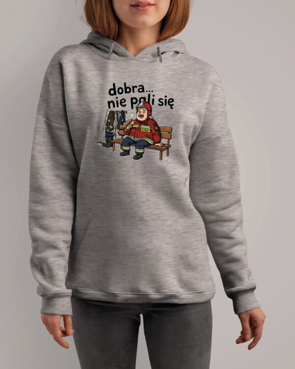1736 (17) Bluza z kapturem dla Strażaka <br>Śmieszna Super Prezent