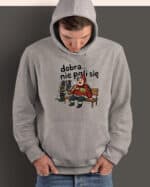 1736 (19) Bluza z kapturem dla Strażaka <br>Śmieszna Super Prezent