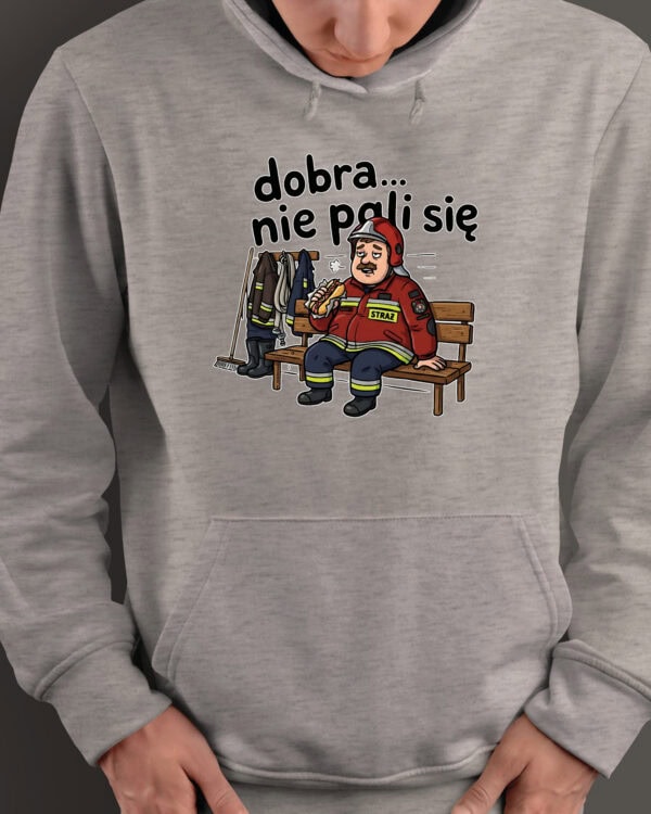 1736 (20) Bluza z kapturem dla Strażaka Śmieszna Super Prezent