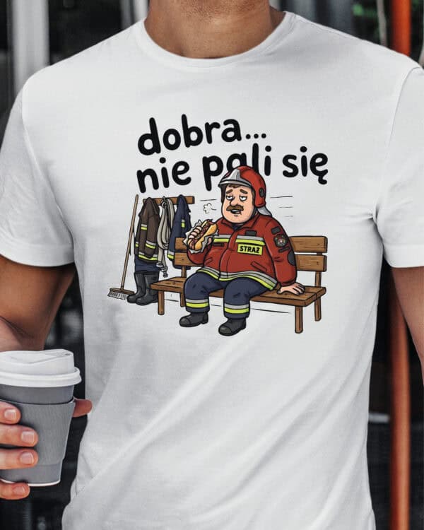 1736 (5) Koszulka dla Strażaka <br>Śmieszna Super Prezent