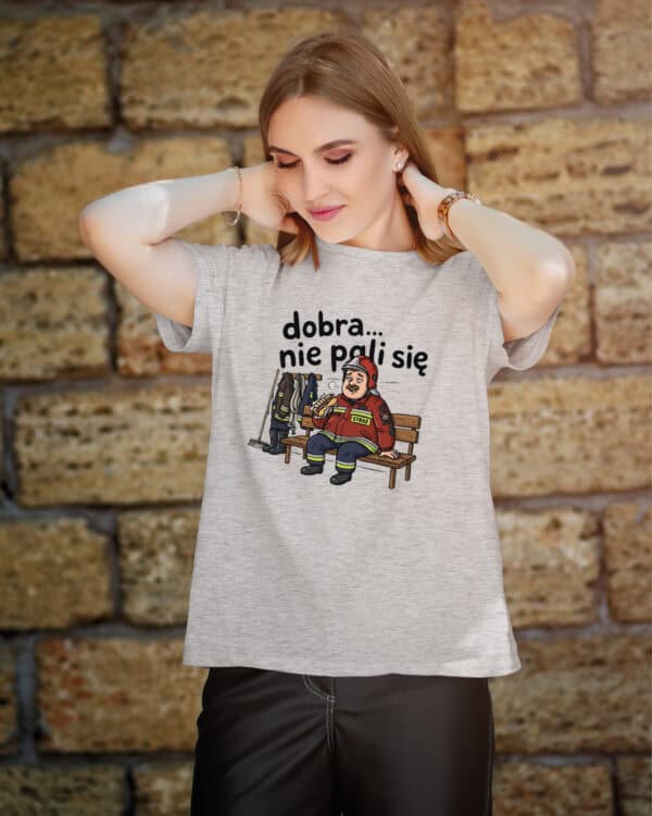 1736 (7) Koszulka dla Strażaka <br>Śmieszna Super Prezent