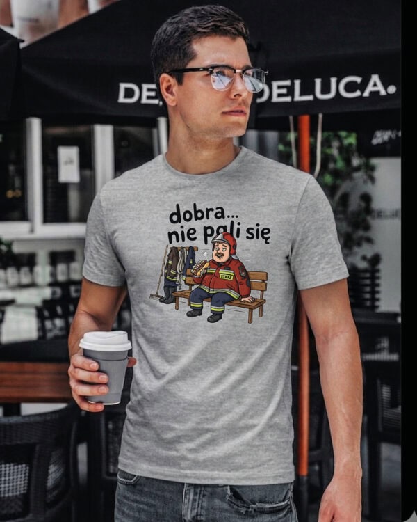 1736 (9) Koszulka dla Strażaka <br>Śmieszna Super Prezent