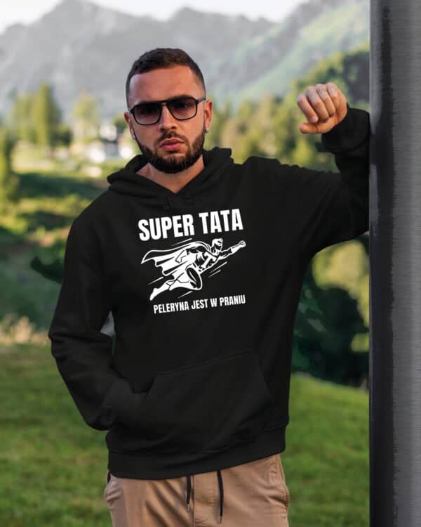 1737 (13) Bluza z kapturem Prezent dla Taty <br>Super Tata Dzień Ojca
