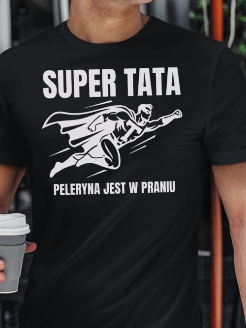 1737 (9) Koszulka Prezent dla Taty Super Tata Dzień Ojca