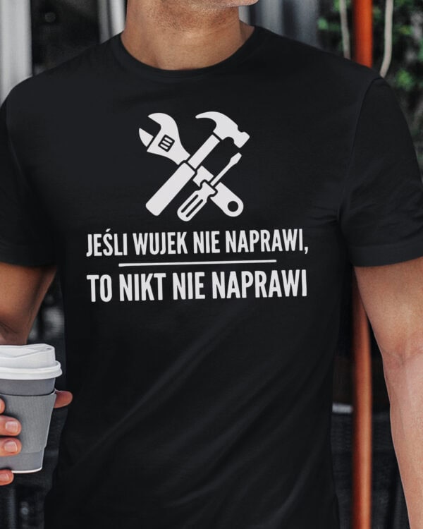 1738 (12) Koszulka Prezent dla Wujka Naprawa