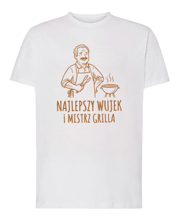 1740 (1) Koszulka Prezent dla Wujka Mistrz Grilla