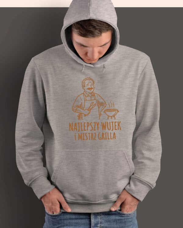1740 (11) Bluza z kapturem <br>Prezent dla Wujka Mistrz Grilla