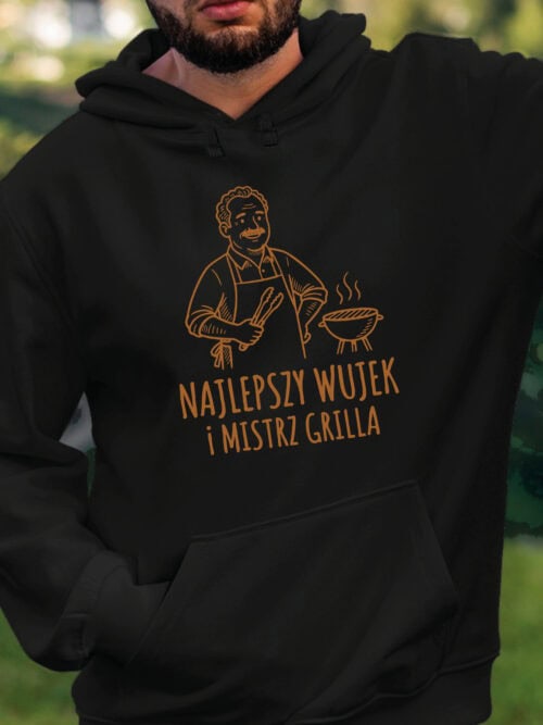 1740 (14) Bluza z kapturem Prezent dla Wujka Mistrz Grilla