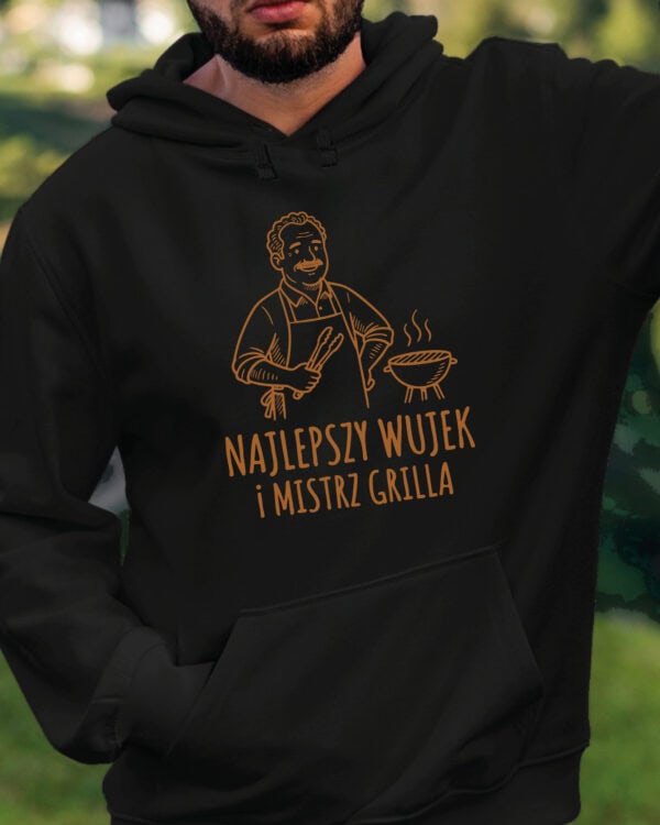 1740 (14) Bluza z kapturem Prezent dla Wujka Mistrz Grilla