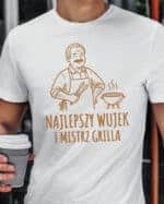 1740 (3) Koszulka Prezent dla Wujka Mistrz Grilla