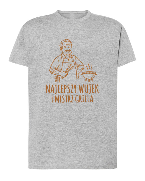 1740 (4) Koszulka Prezent dla Wujka Mistrz Grilla