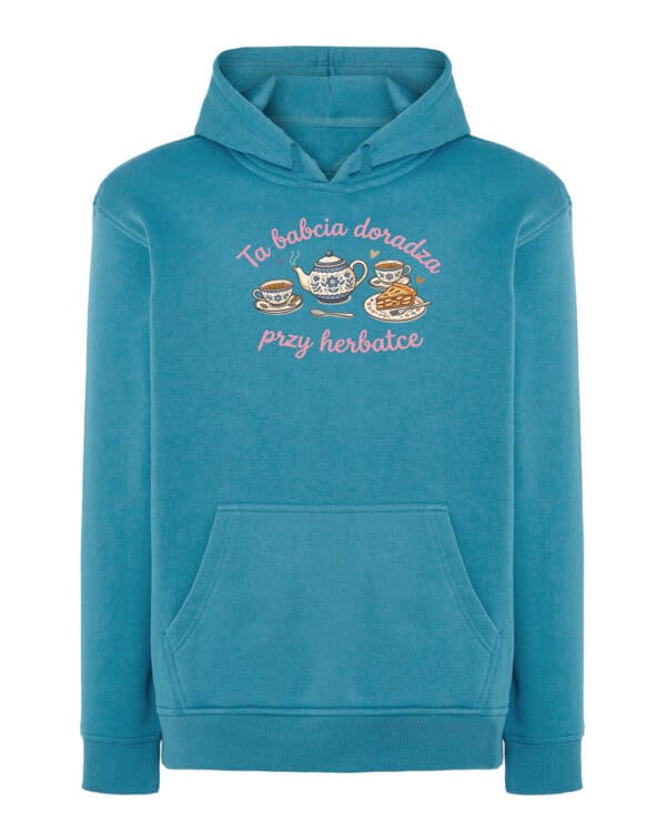 1741 (16) Bluza z kapturem Prezent dla Babci <br>Herbatka u Babci