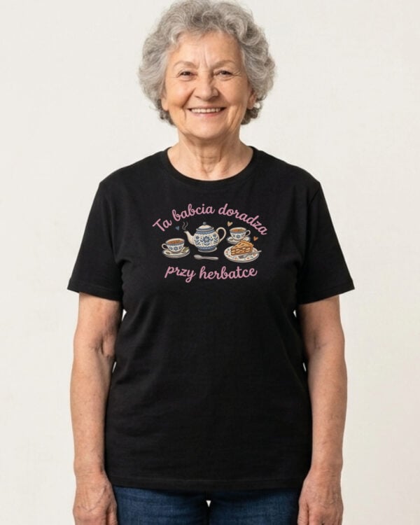 1741 (8) Koszulka Prezent dla Babci <br>Herbatka u Babci