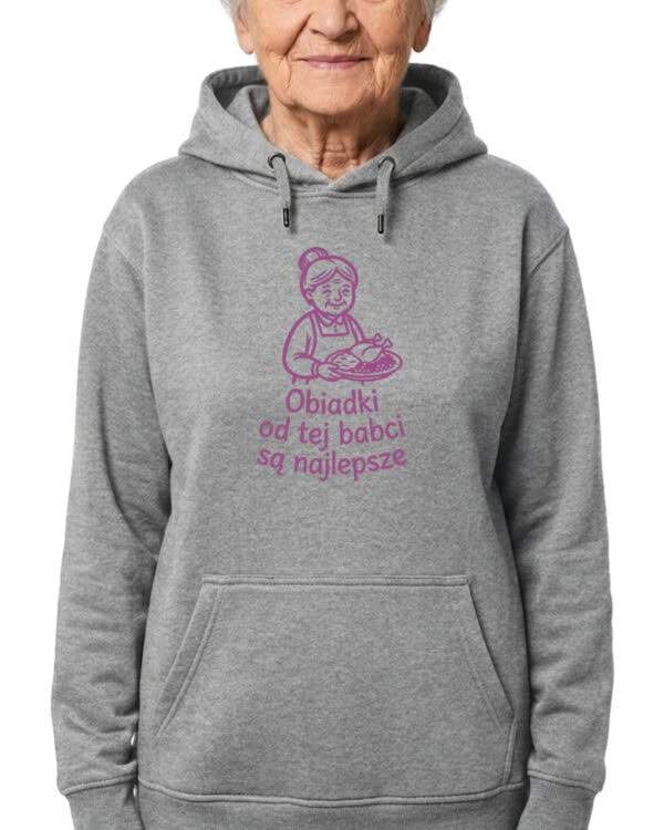 1742 (11) Bluza z kapturem Prezent dla Babci <br>Obiad u Babci