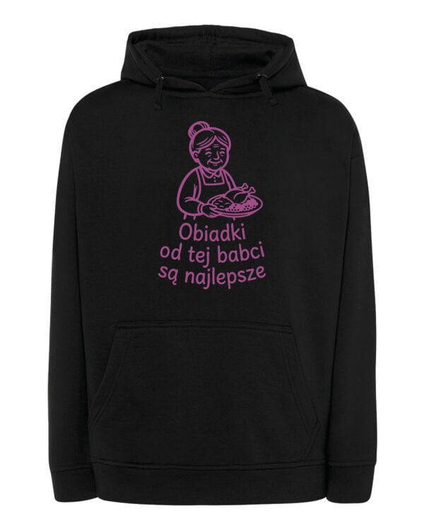 1742 (13) Bluza z kapturem Prezent dla Babci <br>Obiad u Babci