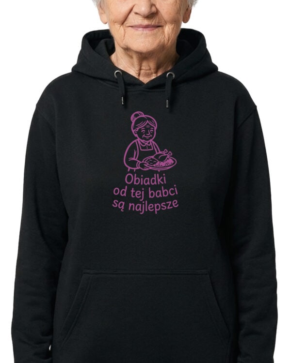 1742 (14) Bluza z kapturem Prezent dla Babci <br>Obiad u Babci