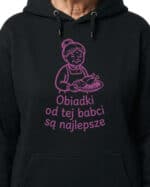 1742 (15) Bluza z kapturem Prezent dla Babci Obiad u Babci