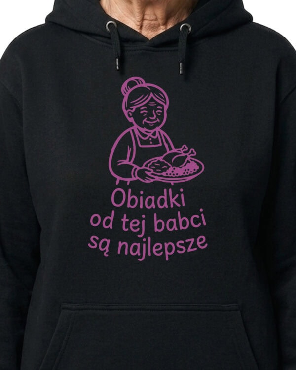 1742 (15) Bluza z kapturem Prezent dla Babci Obiad u Babci