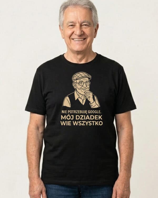 1743 (2) Koszulka Prezent dla Dziadka <br>Skarbnica Wiedzy