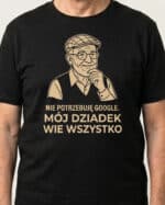 1743 (3) Koszulka Prezent dla Dziadka Skarbnica Wiedzy
