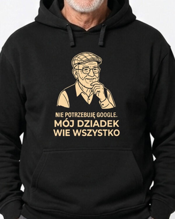 1743 (6) Bluza z kapturem Prezent dla Dziadka Skarbnica Wiedzy