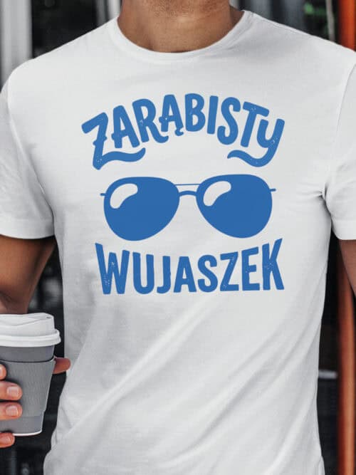 1744 (3) Koszulka Prezent dla Wujka Zarąbisty Wujek