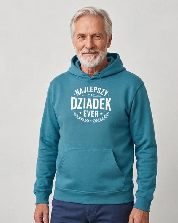 1745 (17) Bluza z kapturem Prezent dla Dziadka <br>Najlepszy Dziadek Ever