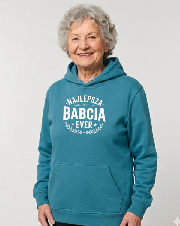 1746 (17) Bluza z kapturem Prezent dla Babci <br>Najlepszy Babcia Ever
