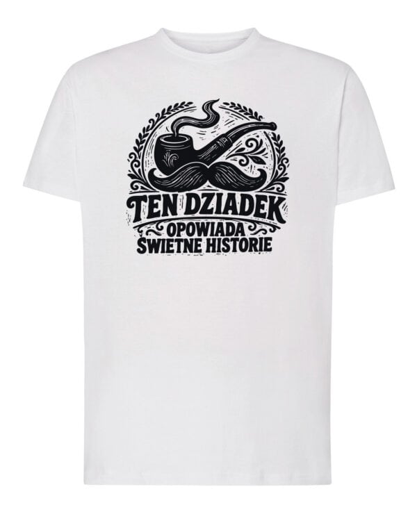 1747 (1) Koszulka Prezent dla Dziadka <br>Super Historie Dziadka
