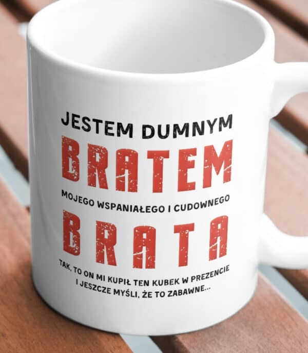 TL0951 MUG3 Kubek Prezent dla Brata od Brata Zabawny Śmieszny