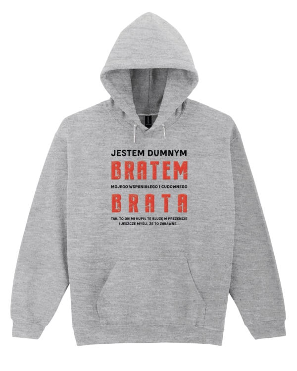 TL0951 SIM16 Bluza z kapturem Prezent dla Brata <br>od Brata Zabawny Śmieszny