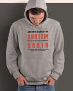 TL0951 SIM19 Bluza z kapturem Prezent dla Brata <br>od Brata Zabawny Śmieszny
