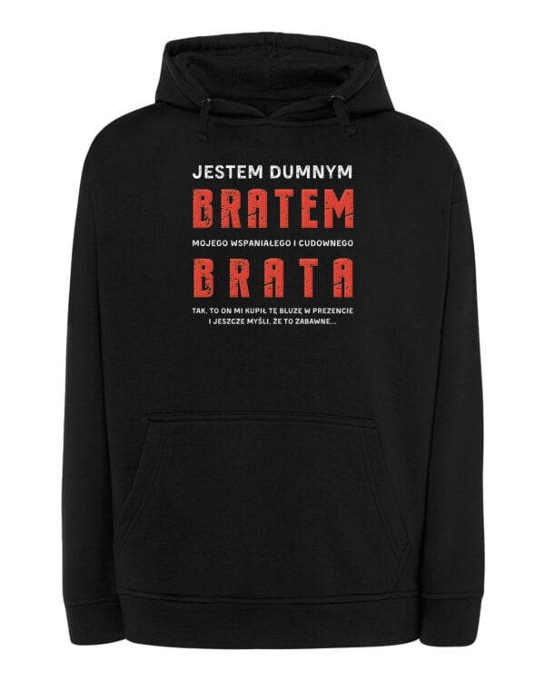 TL0951 SIM25 Bluza z kapturem Prezent dla Brata <br>od Brata Zabawny Śmieszny