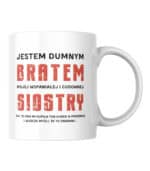 TL0952 MUG4 Kubek Prezent dla Brata <br>od Siostry Zabawny Śmieszny