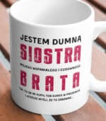 TL0953 MUG3 Kubek Prezent dla Siostry od Brata Zabawny Śmieszny