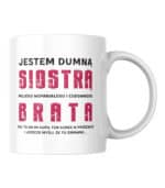 TL0953 MUG4 Kubek Prezent dla Siostry <br>od Brata Zabawny Śmieszny