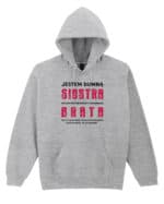 TL0953 SIM16 Bluza z kapturem Prezent dla Siostry <br>od Brata Zabawny Śmieszny