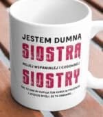 TL0954 MUG3 Kubek Prezent dla Siostry od Siostry Zabawny Śmieszny