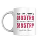 TL0954 MUG5 Kubek Prezent dla Siostry <br>od Siostry Zabawny Śmieszny