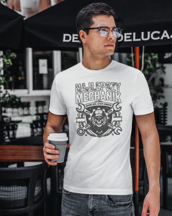 TL1748 SIM4 Koszulka Prezent dla Mechanika <br>Najlepszy Mechanik